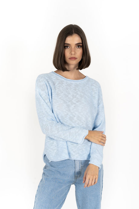 Sofia Sweater Powder Blue