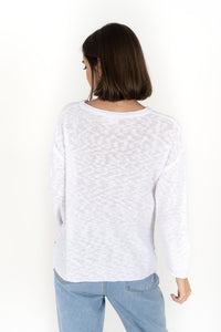 Sofia Sweater White
