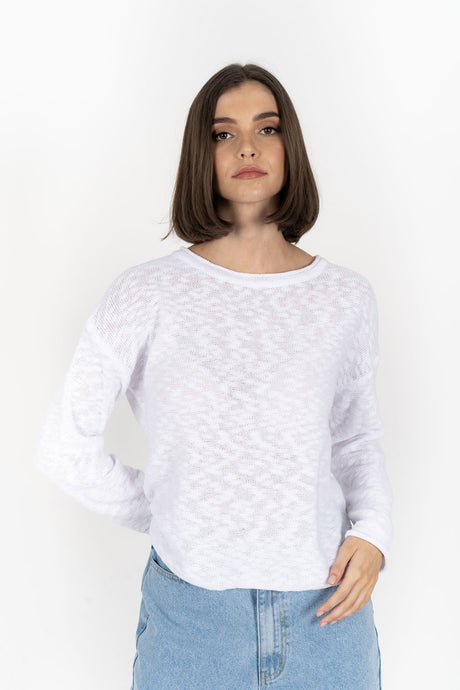 Sofia Sweater White