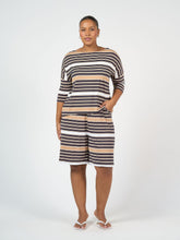 Load image into Gallery viewer, Simone Wide Leg Bamboo Shorts - Stripe