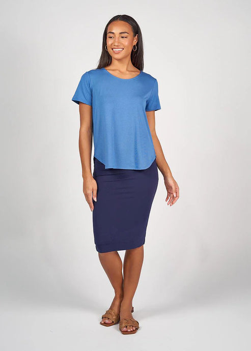 The Janis Tee - Ocean Blue
