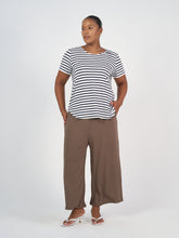 Load image into Gallery viewer, The Janis Tee Navy &amp; White Stripe