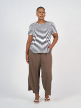 Load image into Gallery viewer, The Janis Tee Navy &amp; White Stripe