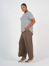Load image into Gallery viewer, The Janis Tee Navy &amp; White Stripe