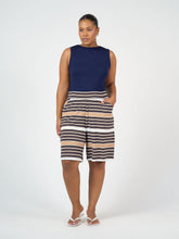 Load image into Gallery viewer, Simone Wide Leg Bamboo Shorts - Stripe
