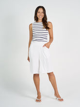 Load image into Gallery viewer, Kate Bamboo Tank Blue &amp; White Stripe