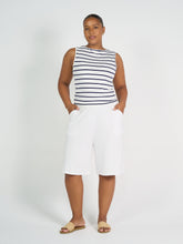 Load image into Gallery viewer, Kate Bamboo Tank Blue &amp; White Stripe