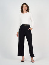 Load image into Gallery viewer, Kelly Ribbed Long Sleeve Bamboo Top - Cream