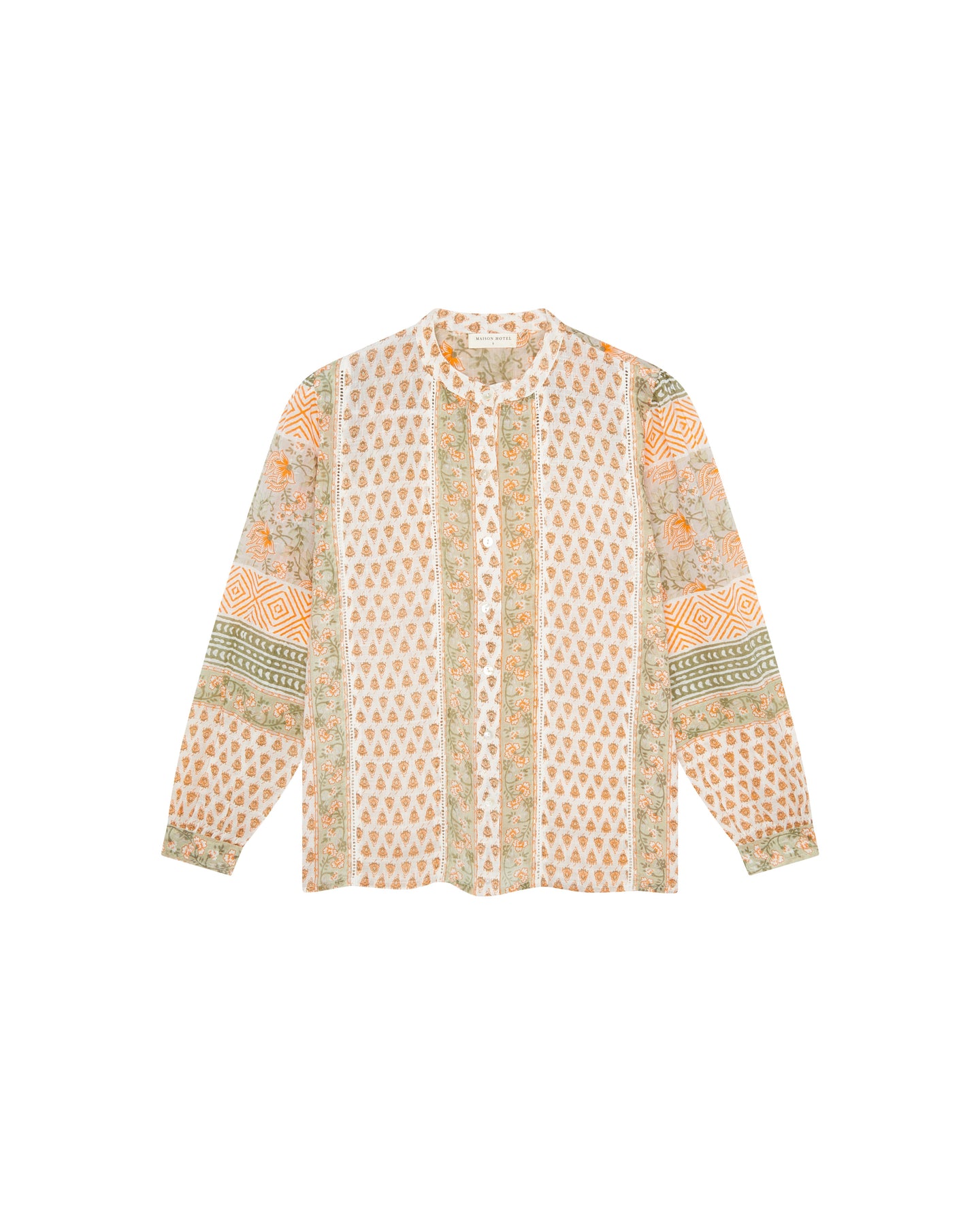 Vera Blouse Cream Light Forest