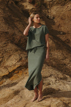 Load image into Gallery viewer, Retreat Cotton Twist Skirt Rainforest