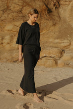 Load image into Gallery viewer, Retreat Cotton Twist Skirt Deep Ocean