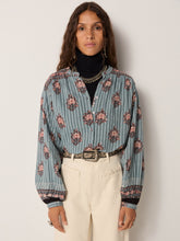 Load image into Gallery viewer, Omara Blouse - Cerulean Mist