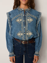 Load image into Gallery viewer, Narciso Blouse - Light Blue
