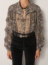 Load image into Gallery viewer, Camilla Blouse - Blue Orchid