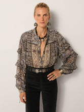 Load image into Gallery viewer, Camilla Blouse - Blue Orchid