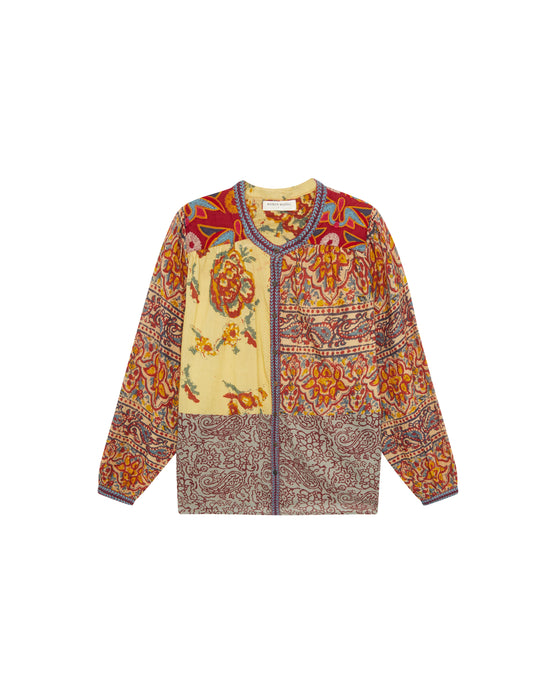 Leandra Blouse Patch Work Mullumbimby