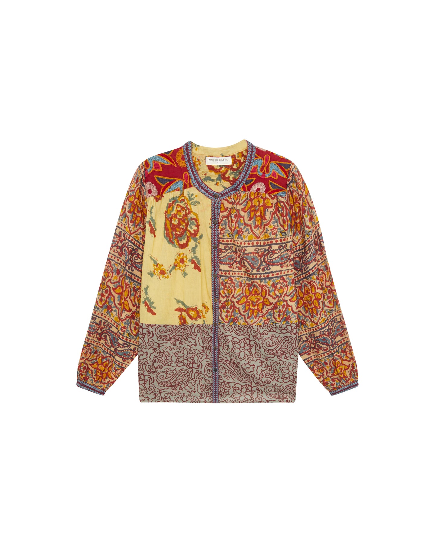 Leandra Blouse Patch Work Mullumbimby