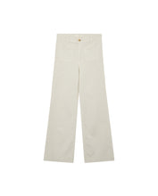 Load image into Gallery viewer, Beige wide-leg pants on a white background