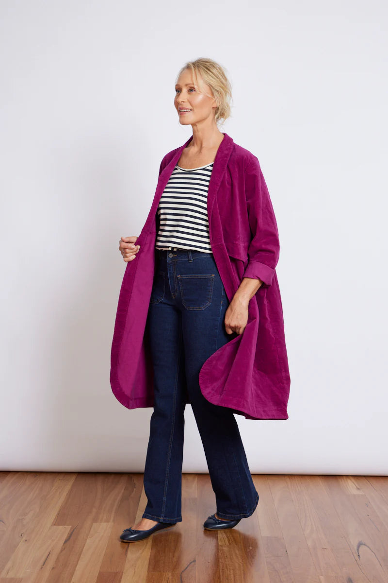 Montaigne Velvet cotton coat The Corner Store Yamba