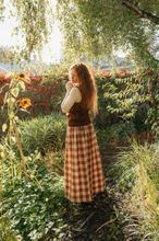 Load image into Gallery viewer, French Linen Culottes in Clay Check