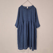Load image into Gallery viewer, Journee Baggy Italian Linen Dress