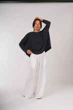 Load image into Gallery viewer, Montaigne Olivia 100% New Zealand Lambswool Jumper Indigo