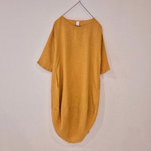Load image into Gallery viewer, Scallop casual linen dress