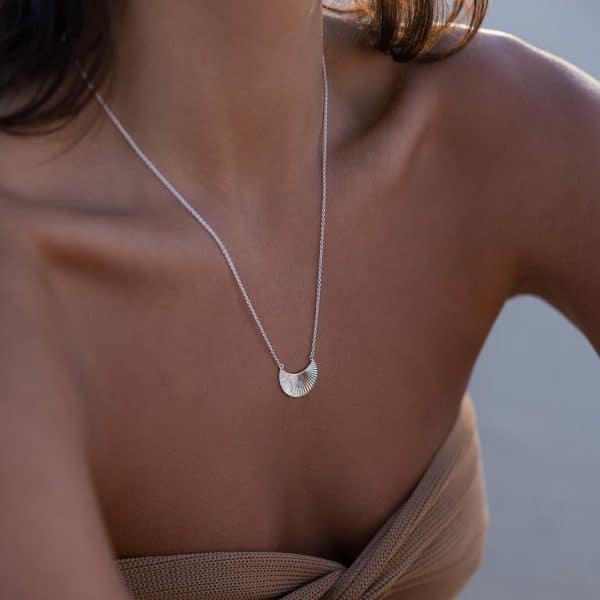 Moon Beams Necklace Silver
