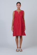 Load image into Gallery viewer, Classic Tank Dress with Pin Tuck Detail Chilli