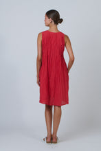 Load image into Gallery viewer, Classic Tank Dress with Pin Tuck Detail Chilli