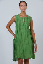 Load image into Gallery viewer, Classic Tank Dress with Pin Tuck Detail meadow