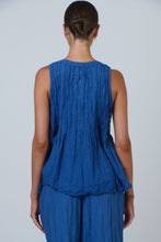 Load image into Gallery viewer, Tank Tee with pin tuck detail Cycladic