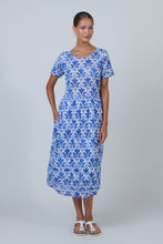 Load image into Gallery viewer, Midi Dress Tiered Cycladic Oak