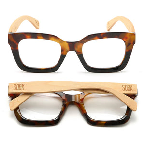 ZAHRA TOFFEE Wooden Blue Light Blocking Magnifying Reader +2.5