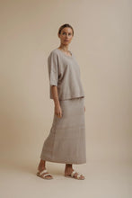 Load image into Gallery viewer, Retreat Cotton Twist Tee Pullover Sunset
