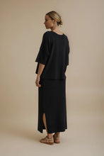 Load image into Gallery viewer, Retreat Cotton Twist Skirt Deep Ocean