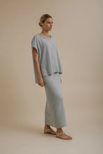 Load image into Gallery viewer, Retreat Cotton Twist Skirt Sky