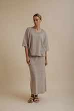 Load image into Gallery viewer, Retreat Cotton Twist Tee Pullover Sunset