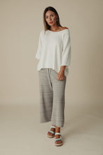 Load image into Gallery viewer, Retreat Cotton Twist Tee Pullover Salt