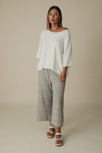 Load image into Gallery viewer, Retreat Cotton Twist Tee Pullover Salt