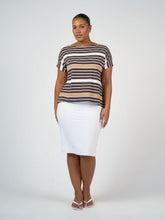 Load image into Gallery viewer, Wilde Bamboo Box Fit Tee - Stripe
