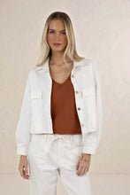 Load image into Gallery viewer, Ivy Denim Jacket Ivory