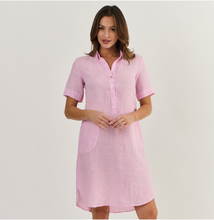 Load image into Gallery viewer, Classic Shirt Dress - Pastel Pink
