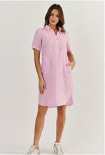 Load image into Gallery viewer, Classic Shirt Dress - Pastel Pink