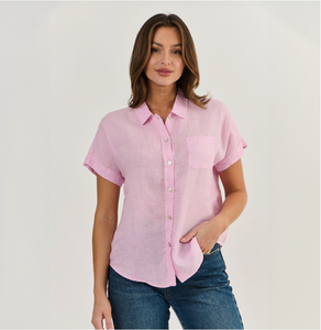 Classic Short Sleeve Shirt - Pastel Pink