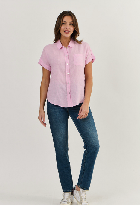 Classic Short Sleeve Shirt - Pastel Pink