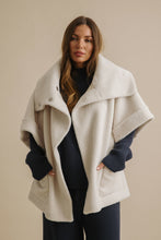 Load image into Gallery viewer, Sherpa Cuddle Coat Chalk Talamaya