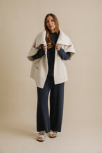 Load image into Gallery viewer, Sherpa Cuddle Coat Chalk Talamaya