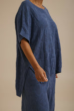 Load image into Gallery viewer, Paradis Jacquard Short Sleeve Pullover Ocean