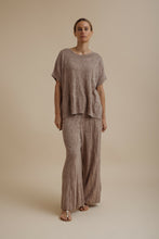 Load image into Gallery viewer, Paradis Jacquard Short Sleeve Pullover Granite